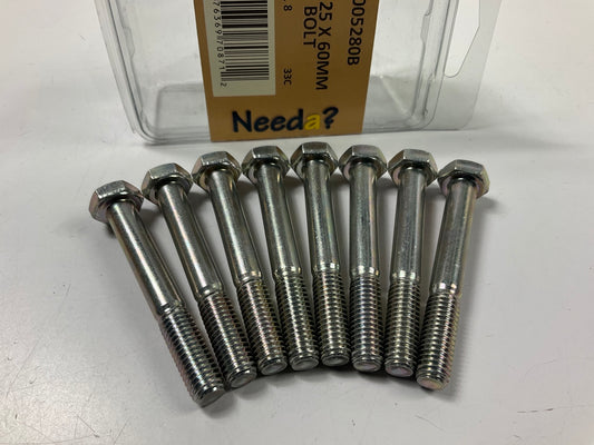 (8) Bolts - Needa 005280B  M8-1.25X 60mm Metric Bolts, Grade 10.9