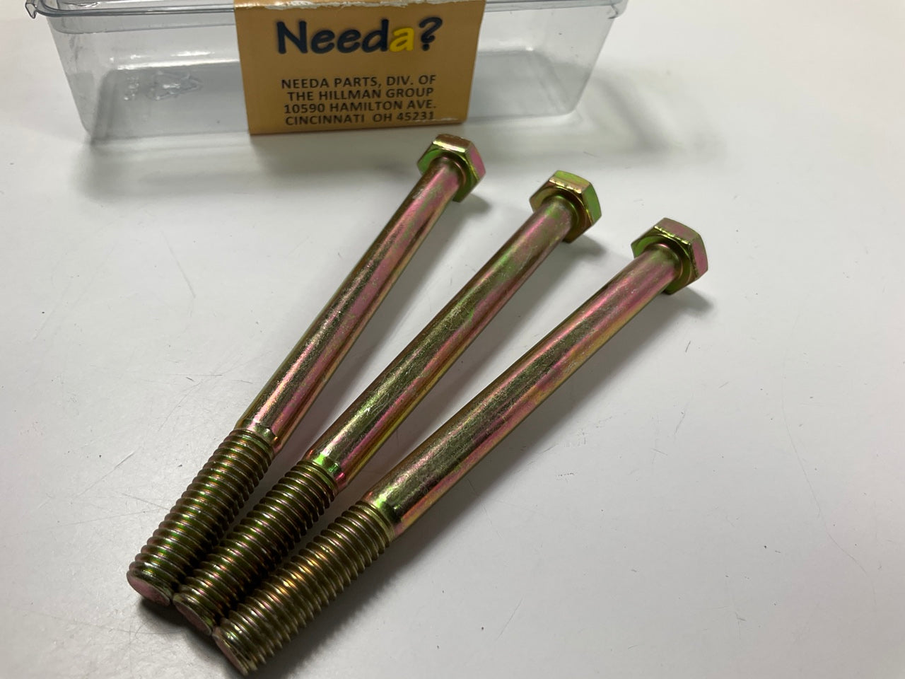 Needa 005340B Hex Head Bolt, M8-1.25 X 100MM - 3 PACK