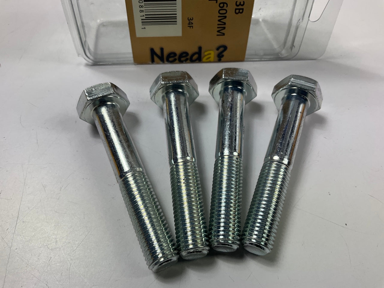 Needa 005393B Hex Head Bolt, M10-1.25 X 60MM (Fine) - 4 PACK