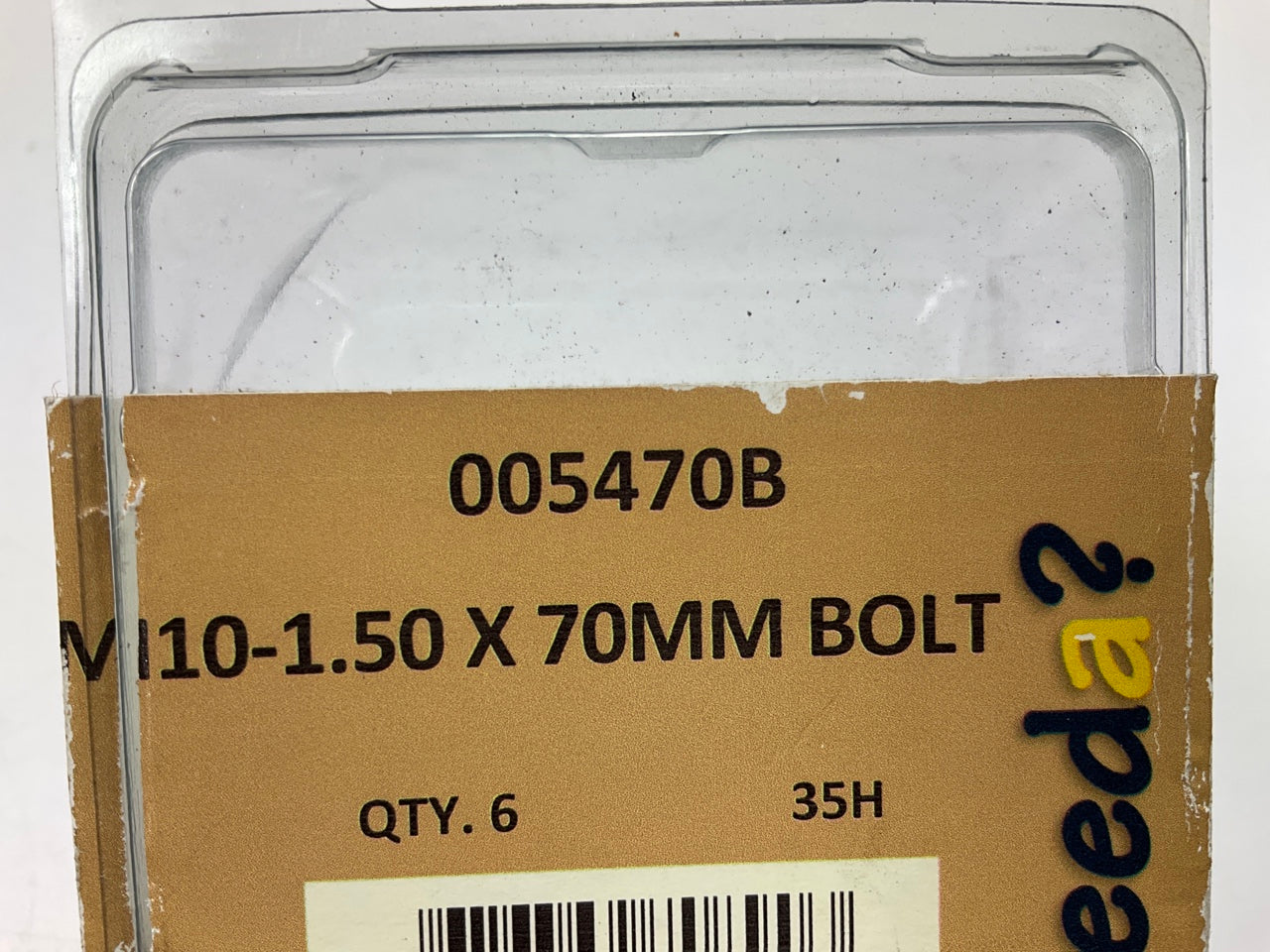 Needa 005470B Metric Bolts - M10-1.50 X 70mm, 6 Pcs