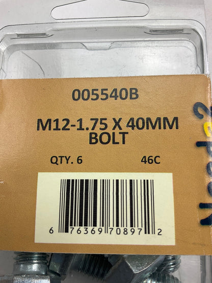 Needa 005540B Metric Bolts - M12-1.75-40mm Bolts, 6 / PACK