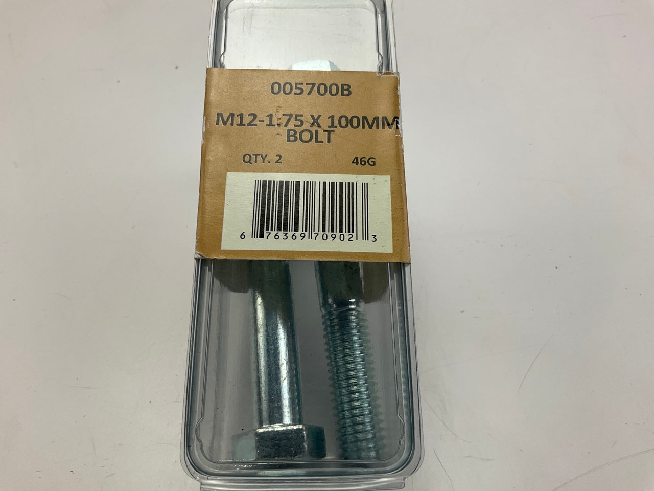 Needa 005700B Hex Head Bolt, M12-1.75 X 100MM - 2 PACK