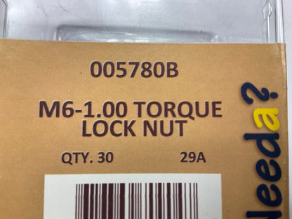 Needa 005780B Torque Lock Nut, M6-1.00 - 30 PACK