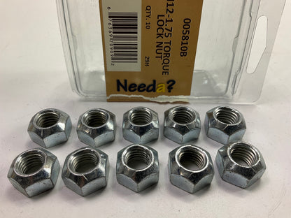 (10) M12-1.75 All Metal Lock Nuts Stover Cone Top Lock Prevailing Torque M12