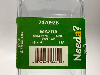 20 Retainers Total - Needa 247092B Door Panel Trim Retainer Clips GJ6R-68-ABX