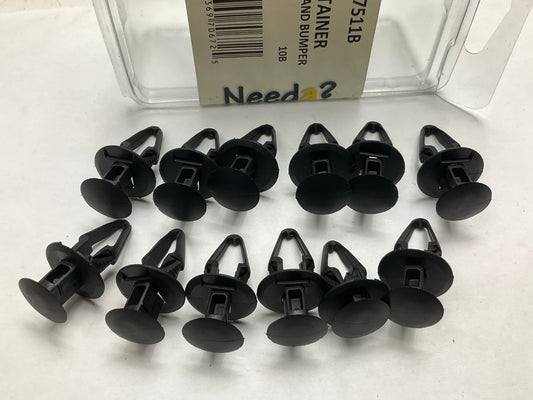 Needa 247511B Front Or Rear Bumper End Cap Mounting Push Pin Retainer Clips 12pc
