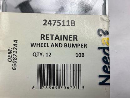 Needa 247511B Front Or Rear Bumper End Cap Mounting Push Pin Retainer Clips 12pc