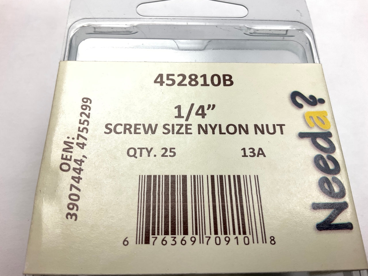 Needa 452810B License Plate Retainer Nylon Nut - 25 Pack