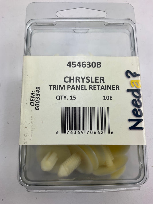 Needa 454630B Interior Trim Retainer Clips For Chrysler, Replace 6003349 - 15 Pc