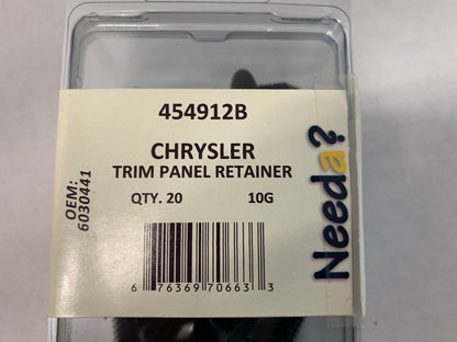 Needa 454912B Push-in Fastener Retainer Clips For Chrysler 6030441 - 20 PACK