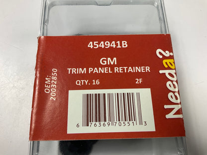 Needa 454941B Trim Panel Retainer Clips, Replaces GM # 20032850 - 16 PACK