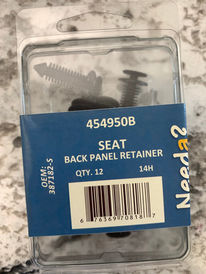Needa 454950B Seat Back Panel Retainer Clips, OEM # 387182S - 12 Pack