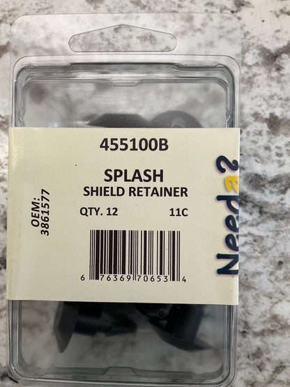 Needa 455100B Trim Panel Retainer Clips Replaces 3861577 - 12 Pack