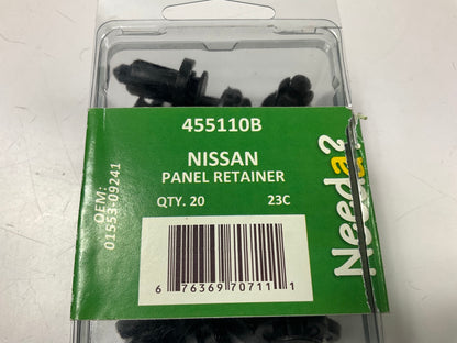 Needa 455110B Bumper Cover Retainer Clips, Replaces 01553-09241 - 20 PACK