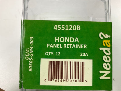 Needa 455120B Molding Retainer Clips, Replaces Honda 90505-SM4-003 - 12 PACK