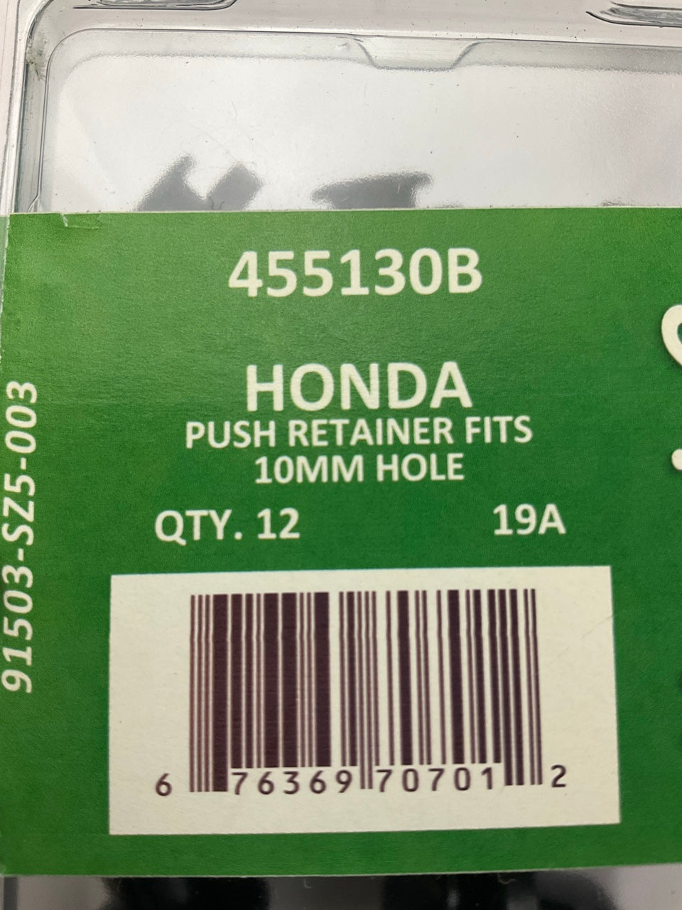 Needa 455130B Bumper Cover Spacer Panel / Fender Liner Retainer Clips, 12 Pcs