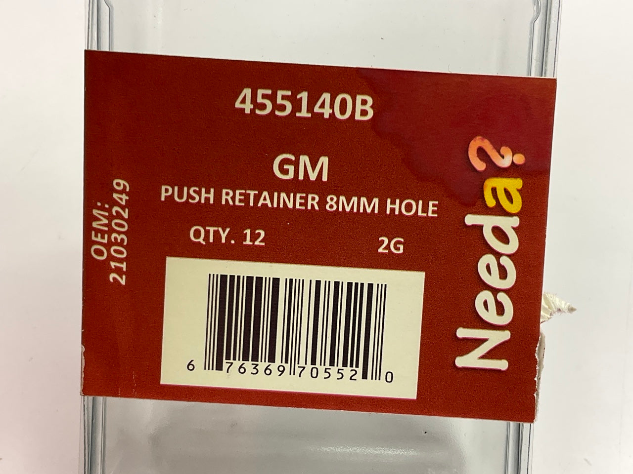 Needa 455140B Bumper Cover Retainer Clips - 12 Pcs, Replaces GM 21030249