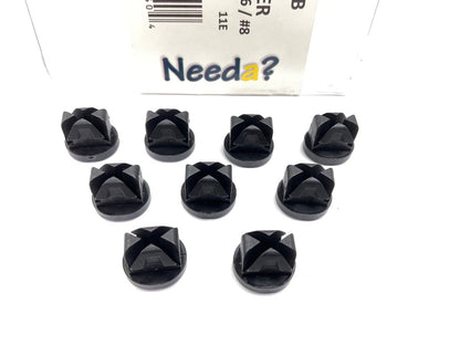 Needa 455320B Nylon Nuts, #6 / #8 For Chrysler 6031183 - 9 PACK
