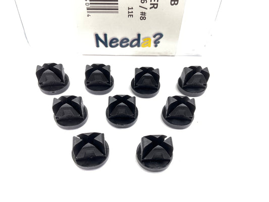 Needa 455320B Nylon Nuts, #6 / #8 For Chrysler 6031183 - 9 PACK