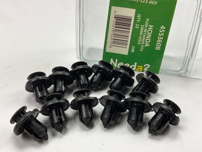Needa 455360B Push-in Bumper Cover Retainer Clips, 12 Pack, 91503-SZ3-003