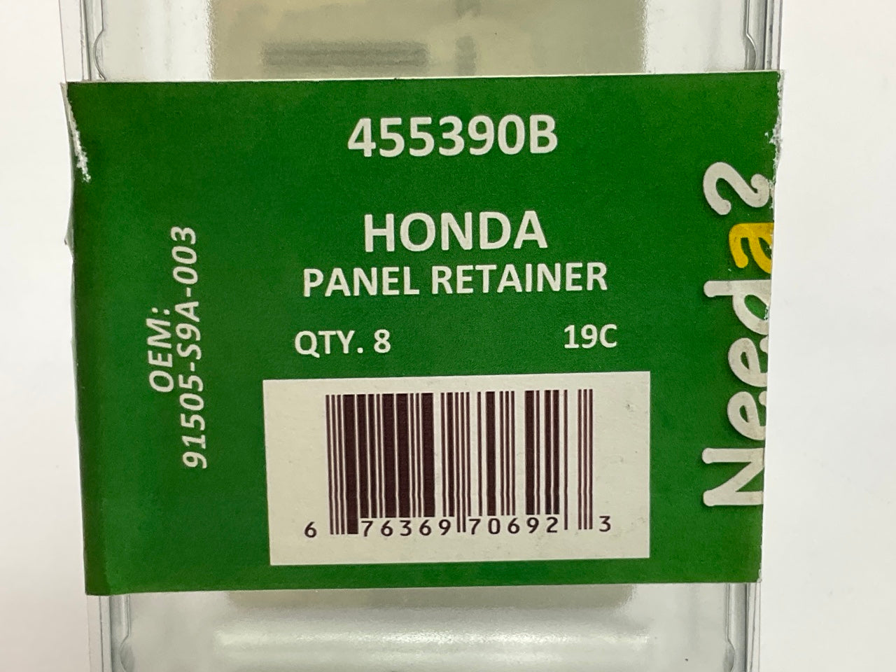 Needa 455390B Front Bumper Cover Retainer Clips, 8 Pack, Replaces 91505-59A-003