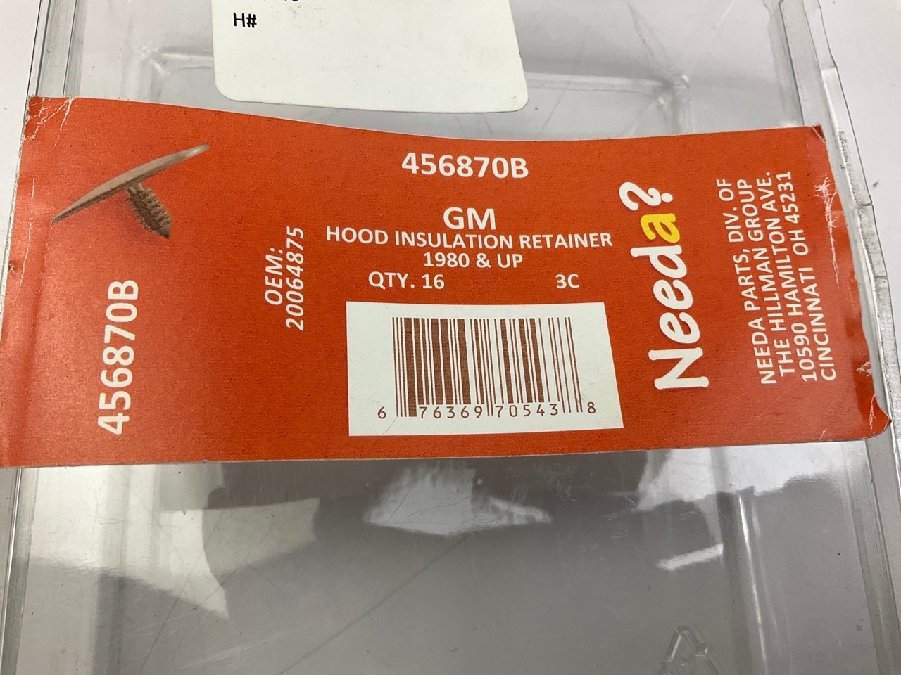 Needa 456870B Hood Insulation Pad Retainer Clips - 15 PACK - 20064875