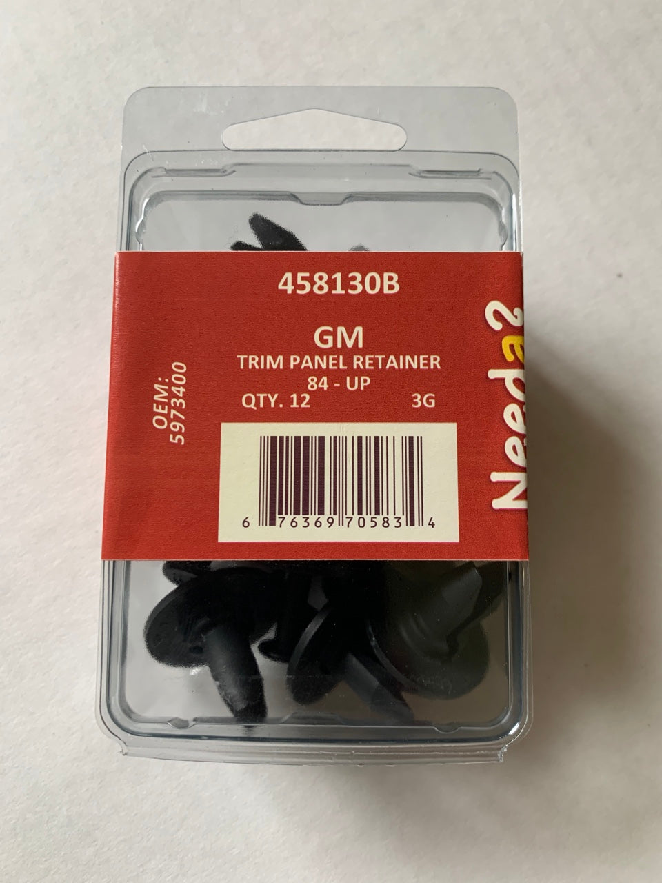 Needa 458130B Trim Panel Fastener Retainer Clips, OEM # 5973400 - 16 Pack