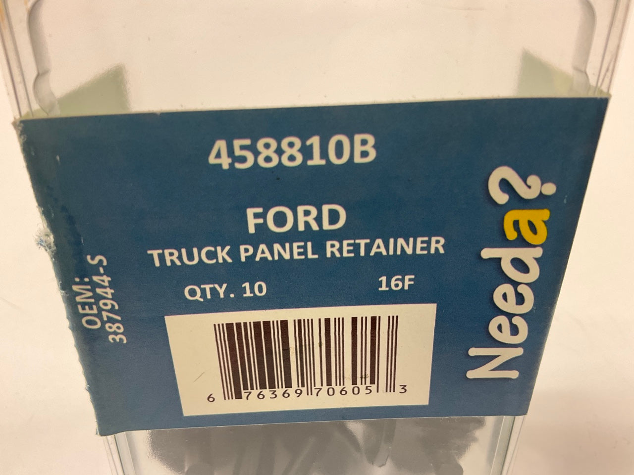 Needa 458810B Exterior Trim Retainer Clips, Replaces Ford # 387944-S - 10 PACK