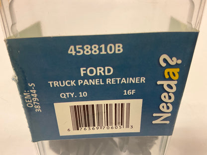 Needa 458810B Exterior Trim Retainer Clips, Replaces Ford # 387944-S - 10 PACK