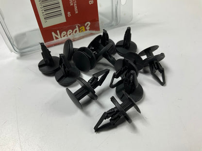 Needa 461010B Interior Push-In Fastener Trim Retainer Clips - 12 Pack