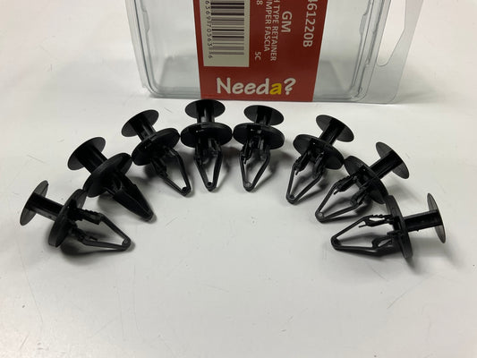 Needa 461220B Push-in Bumper Retainer Clips, Replaces GM 11589292 - 8 PACK