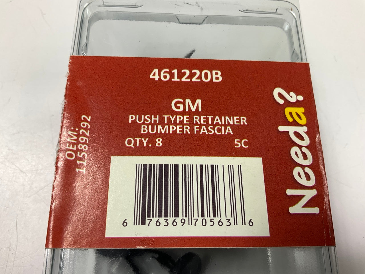 Needa 461220B Push-in Bumper Retainer Clips, Replaces GM 11589292 - 8 PACK