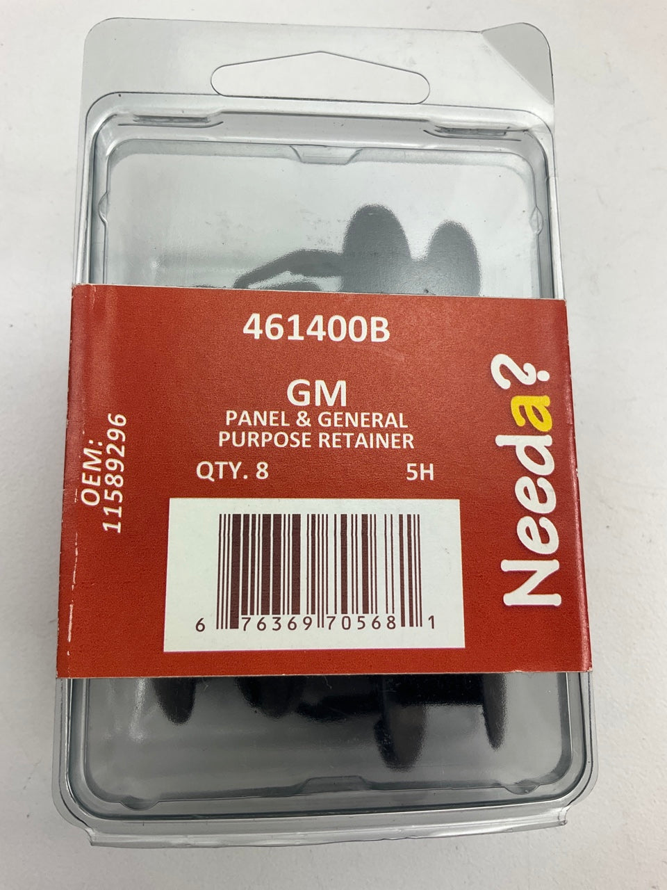 Needa 461400B Fender Liner Retainer Clips, Replaces GM 11589296 - 8 PACK