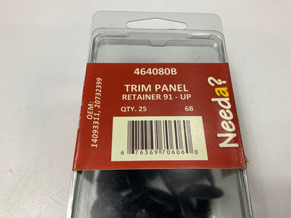 Needa 464080B Door Panel Trim Retainer Clips, Replaces 14093311 - 25 PACK