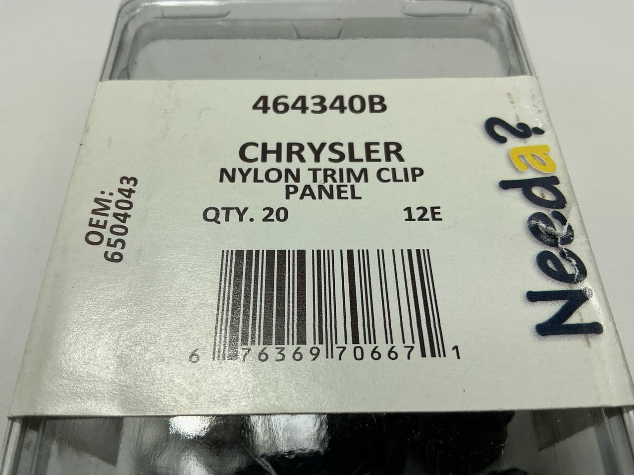 Needa 464340B Quarter Panel Trim Panel Retainer Clips, Pack Of 20