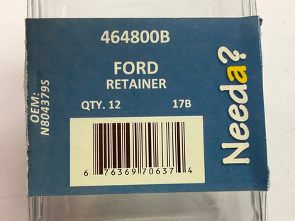 Needa 464800B Exterior Bumper Covere Trim Fastener Retainer Clips, 12 PCs