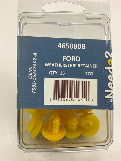 15 Pcs Needa 465080B - 1999-2003 Ford Windstar Door Trim Panel Retainer Clips