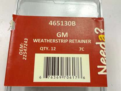 Needa 465130B Fender Liner Retainer Clips, Replaces GM 22547243 - 12 PACK