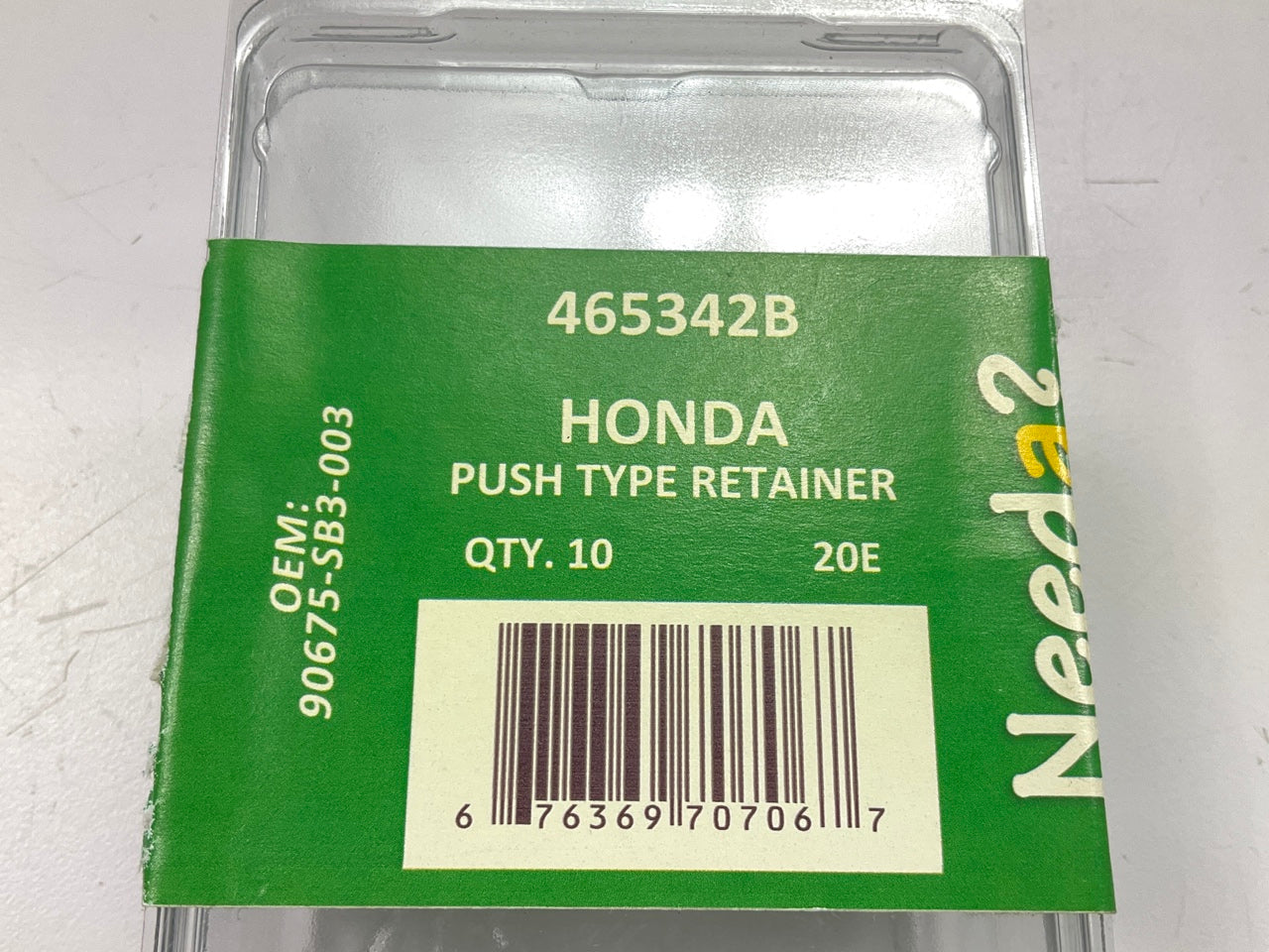 Needa 465342B Splash Shield Retainer Clips Replaces Honda 90675-SB3-003, 10 PACK