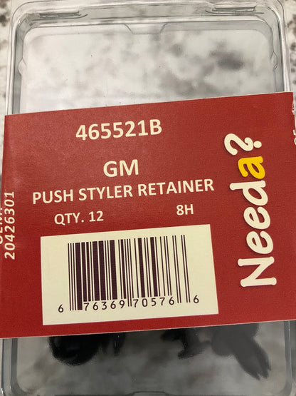 12 PC Needa 465521b ( 20426301) Push Style Retainer Clips