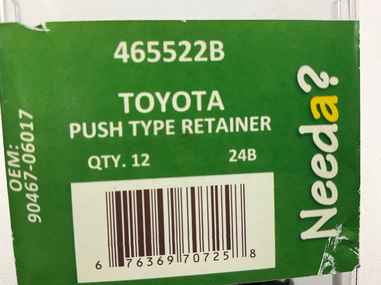 Needa 465522B Push Type Trim Retainer Clips, Replaces 90467-06017 - 12 PACK