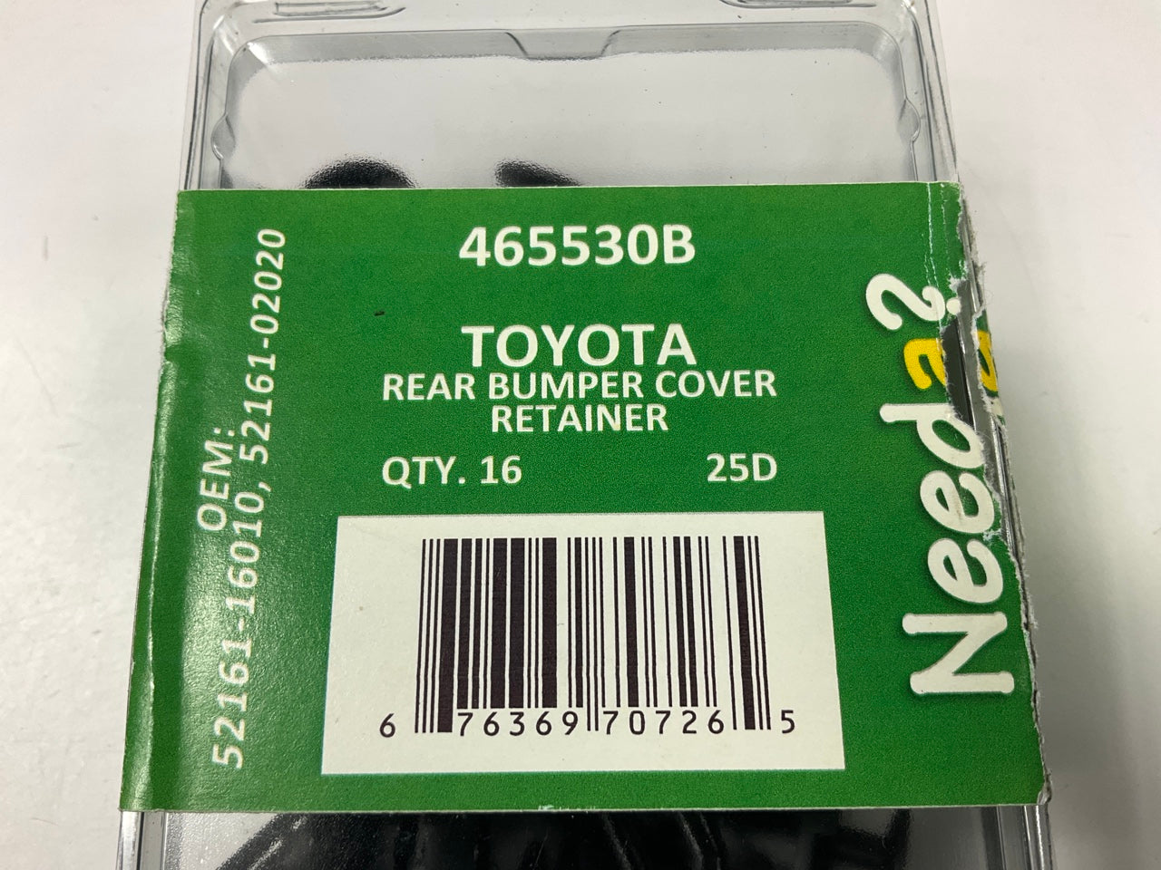 Needa 465530B Exterior Trim Fastener Retainer Clips - 16 Pack