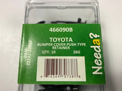 Needa 466090B Bumper Trim Retainer Clips Replaces Toyota 52161-20010, 10 PACK