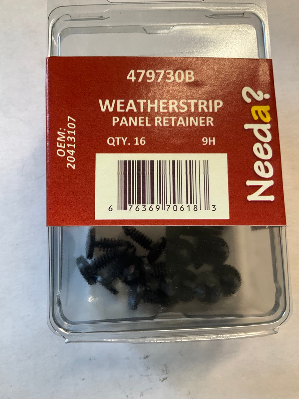 16 Pcs Needa 479730B Weatherstrip / Panel Retainer Clips - Replaces 20413107