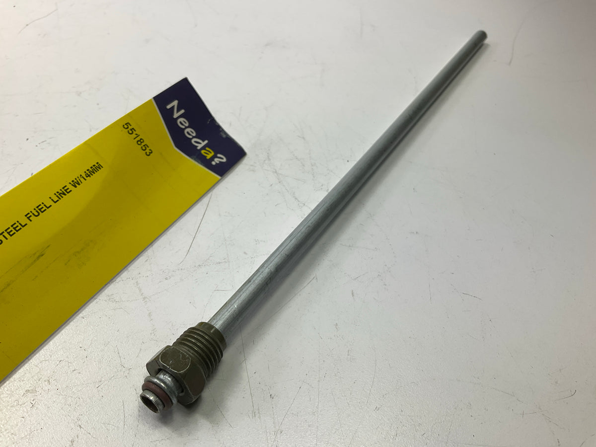 Needa 551853 Fuel Line Repair Tube 5/16'' X 12'' Steel Fuel Line W/14MM Fitting