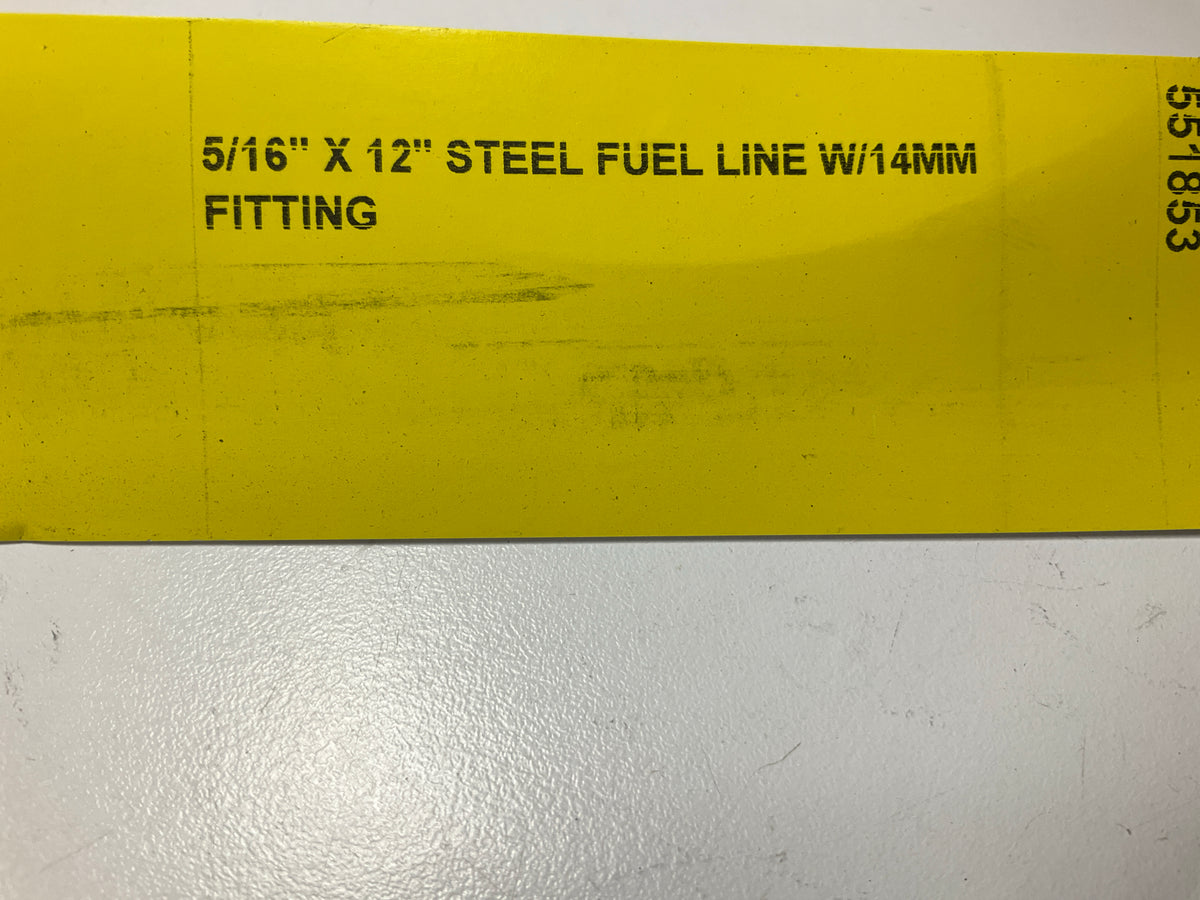 Needa 551853 Fuel Line Repair Tube 5/16'' X 12'' Steel Fuel Line W/14MM Fitting