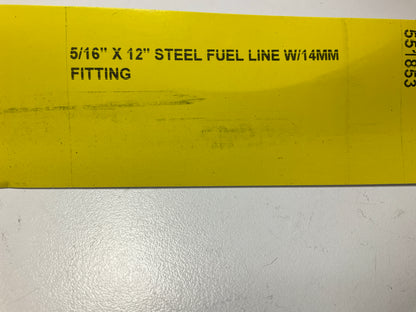 Needa 551853 Fuel Line Repair Tube 5/16'' X 12'' Steel Fuel Line W/14MM Fitting