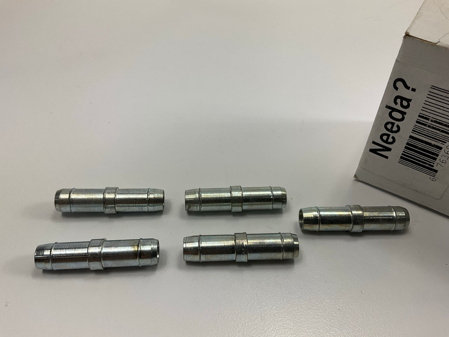 Needa 557773 3/8'' Metal Beaded Fuel Union Fitting - Pack Of 5
