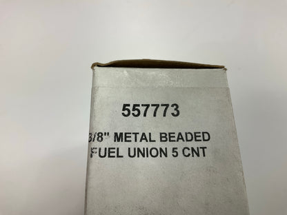 Needa 557773 3/8'' Metal Beaded Fuel Union Fitting - Pack Of 5