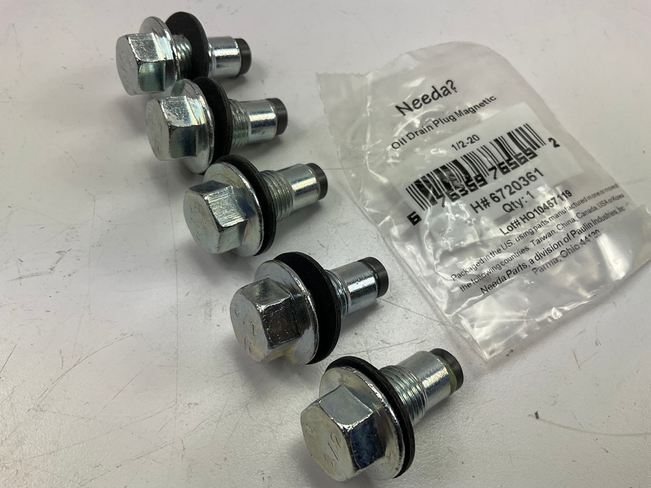 (5) Needa 6720361 Engine Oil Drain Plug 1/2''-20
